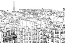 Obraz Paríž ceruzkou